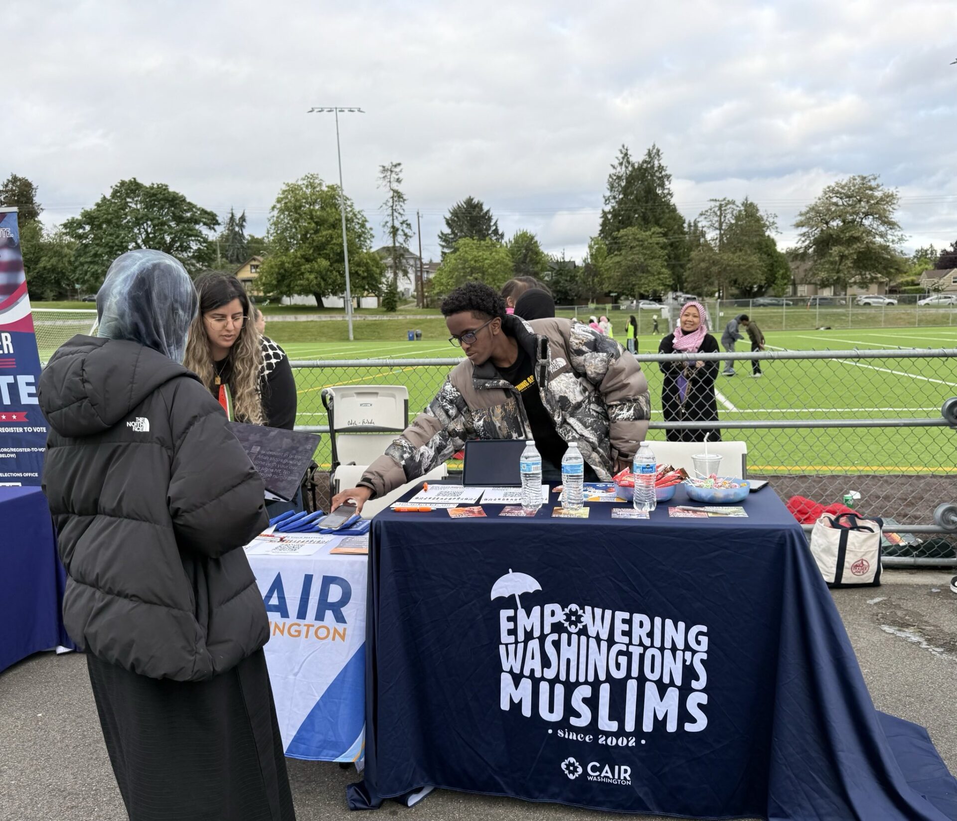 field day tabling in action