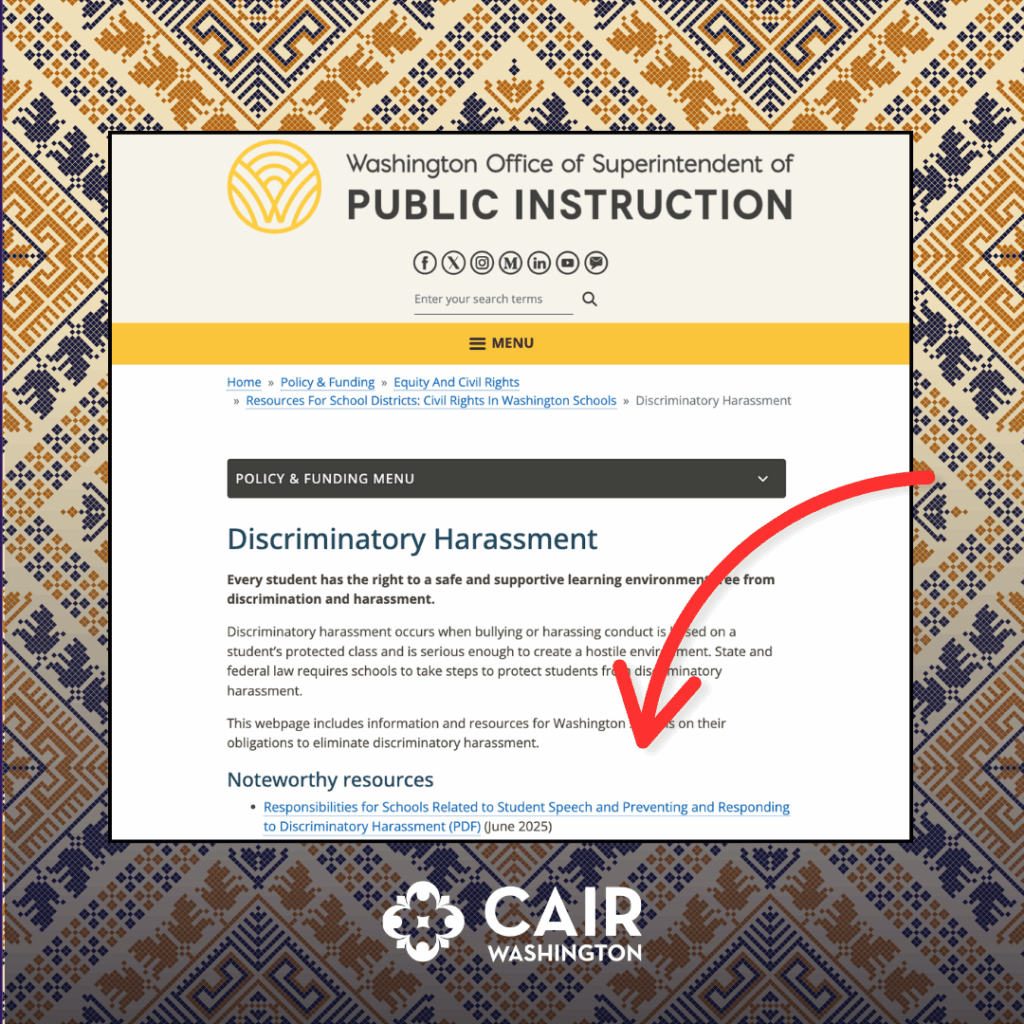 School’s out, but CAIR-WA is still defending students