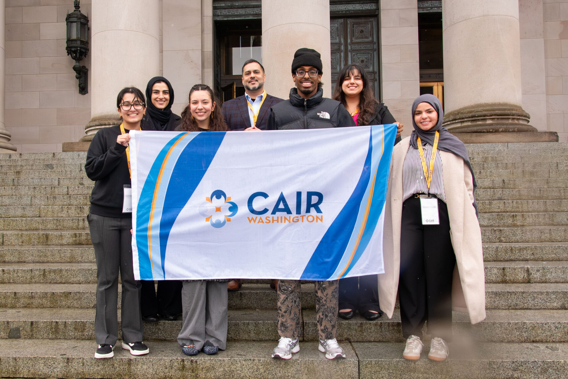 People gathering at CAIR Washington office